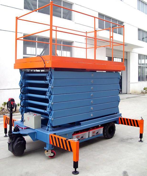 三沙助力行走剪叉式高空作业平台